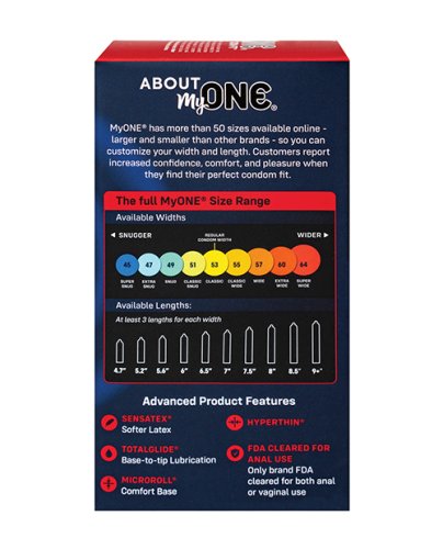My One Super Wide & Long Condoms - Pack of 10