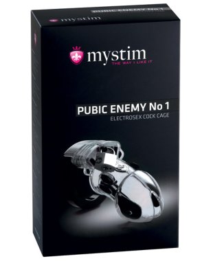 Mystim Pubic Enemy #1 Cock Cage - Clear
