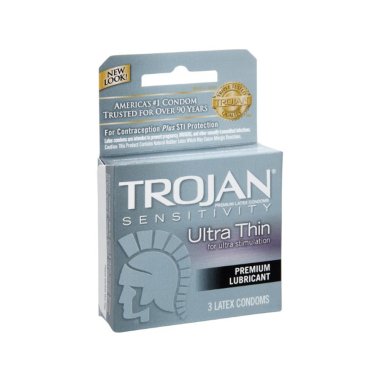 Trojan Sensitivity Ultra Thin - 3 pk