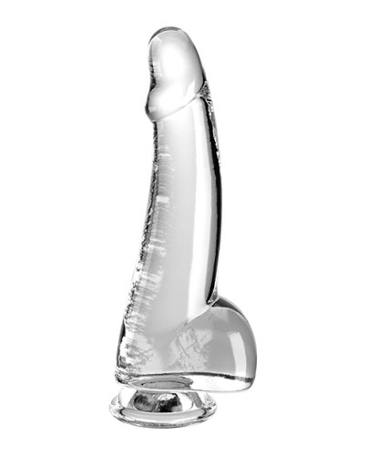 KING COCK CLEAR 7.5IN W/ BALLS