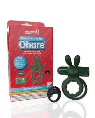 Screaming O Ohare Remote Controlled Vibrating Ring - Green