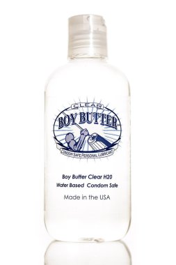 BOY BUTTER CLEAR 8 OZ BOTTLE