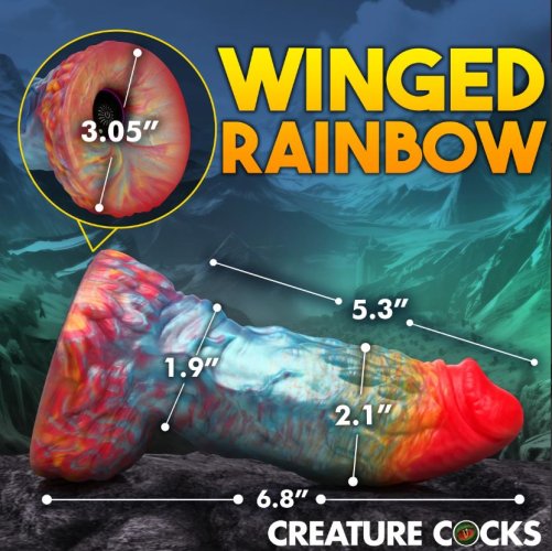 Rainbow Phoenix Vibrating Silicone R/C