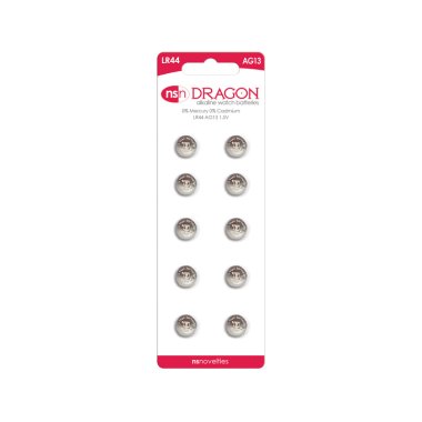 Dragon 10 pk Alkaline LR44/AG13