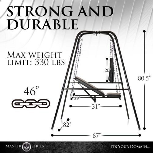 Throne Adjustable Sex Sling With Stand