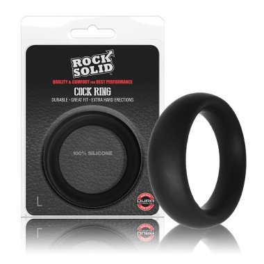 Rock Solid Silicone CockRing Collar -Lg*