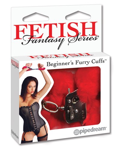 Fetish Fantasy Series Beginner\'s Furry Cuffs - Red