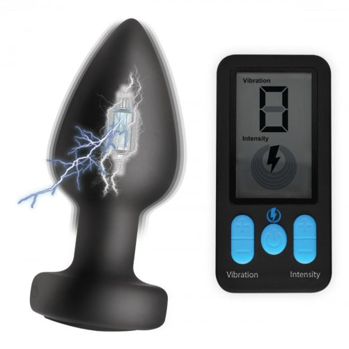 E-Stim Pro Vibrating Anal Plug w RC