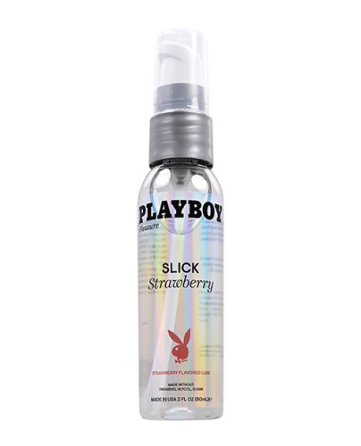 Playboy Pleasure Slick Lubricant - 2 oz Strawberry