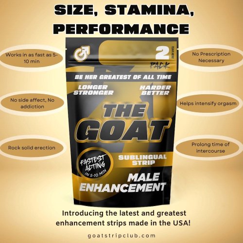 THE GOAT MALE ENHANCEMENT SUBLINGUAL STRIPS 25PK (NET)