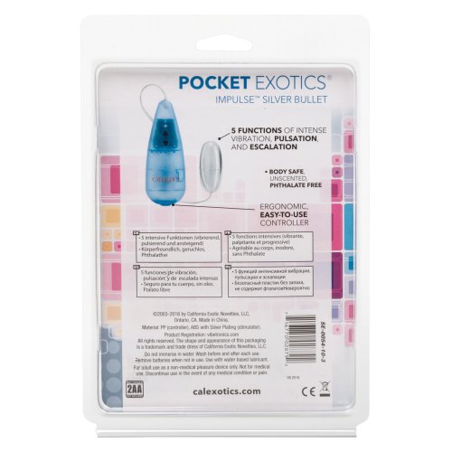 POCKET EXOTIC IMPULSE POCKET PAK SILVER BULLET