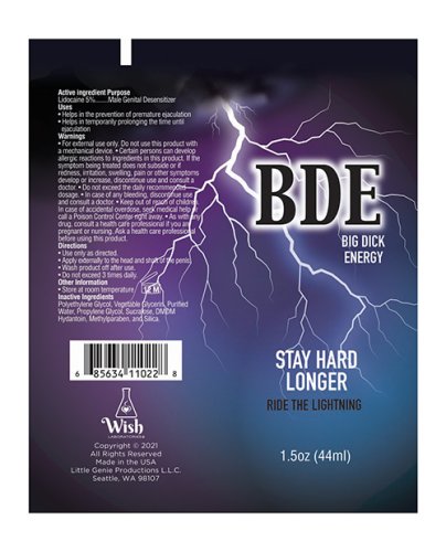 BDE STAY HARD LONGER 1.5 OZ