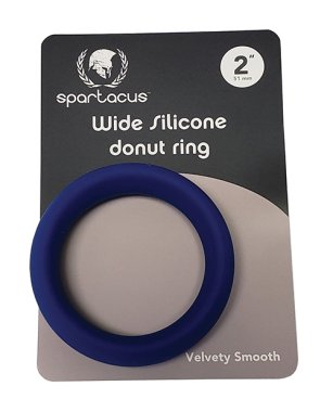 Spartacus 2" Wide Silicone Donut Ring - Blue