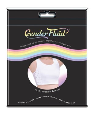 Gender Fluid Chest Compression Binder -XL White