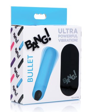 Bang! Vibrating Bullet w/ Remote Control - Blue