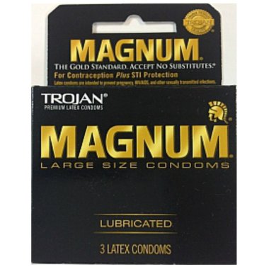 Trojan Magnum Large Lubricated - 3 pk