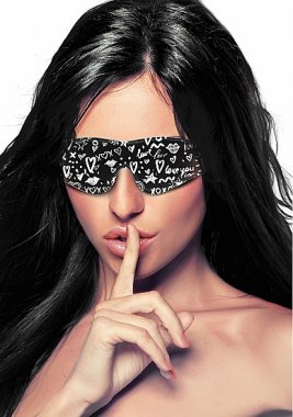 LOVE STREET ART FASHION PRINTED EYE MASK