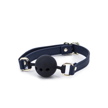 Bondage Couture Ball Gag - Navy Blue