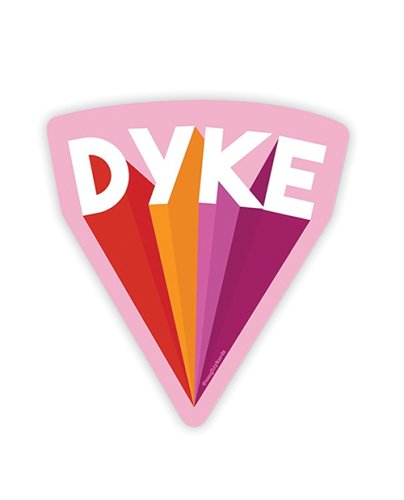 Dyke Naughty Sticker - Pack of 3
