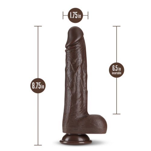 DR SKIN DR MURPHY 8IN DILDO THRUSTING CHOCOLATE