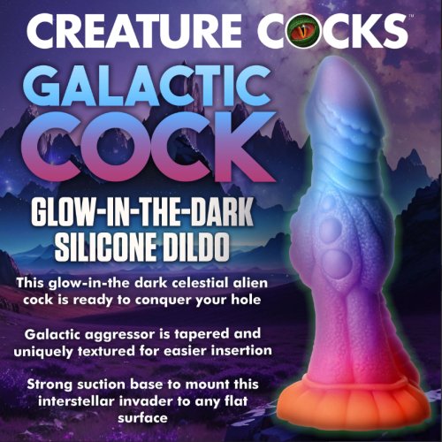 Galactic Cock Alien Glow-In-Dark Dildo