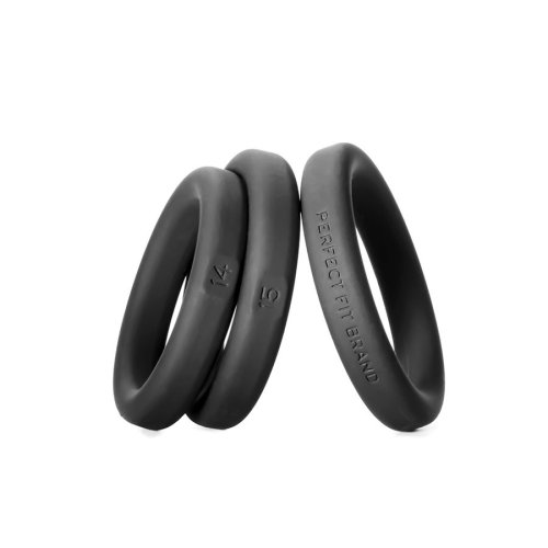 XACT FIT SILICONE RINGS #14 #15 #16 BLACK