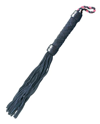 Plesur 15\" Leather Flogger - Black