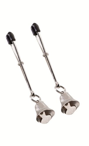 ADJUSTABLE TWEEZER CLAMP W/NICKEL BELL