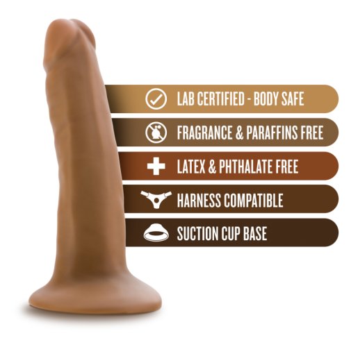 Dr Skin 5.5\" Dildo w Suction Cup - Mocha