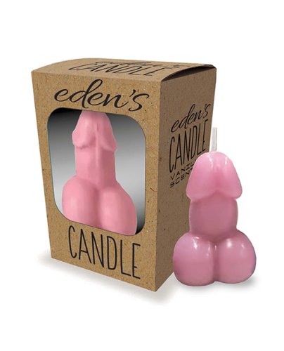 Eden\'s Penis Candle - Rose - Vanilla