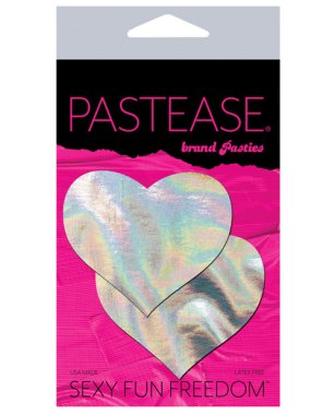 Pastease Premium Hologram Heart - Silver O/S