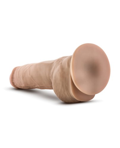 Blush Au Natural 10\" Big Boy Realistic Dildo w/Balls - Vanilla