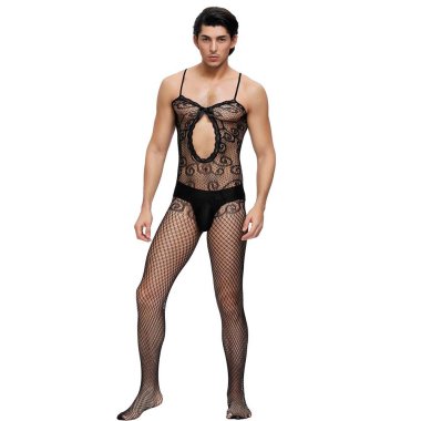 Male Bodystocking with Large Keyhole *