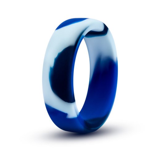 PERFORMANCE SILICONE CAMO COCK RING BLUE CAMOFLAUGE