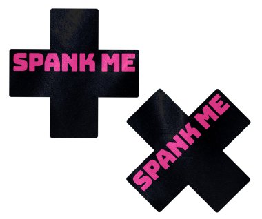 Spank Me x + Pasties - Black w Pink