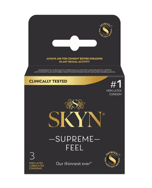 Lifestyles SKYN Supreme Feel Condoms - Pack of 3