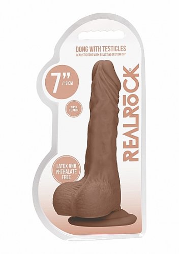 REALROCK 7IN DONG TAN W/ TESTICLES