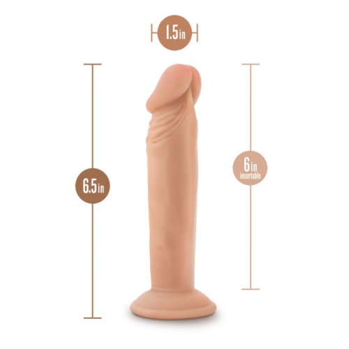 DR SKIN PLUS 6IN POSEABLE DILDO VANILLA