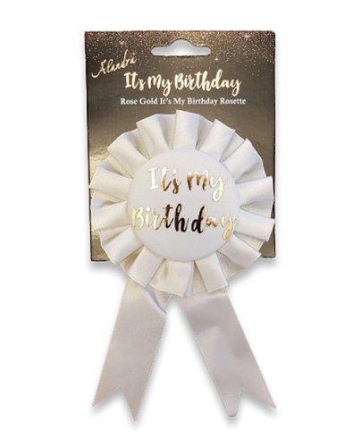 It\'s My Birthday Badge - Rose Gold