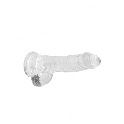 6\" Realistic Dildo With Balls - Transluc