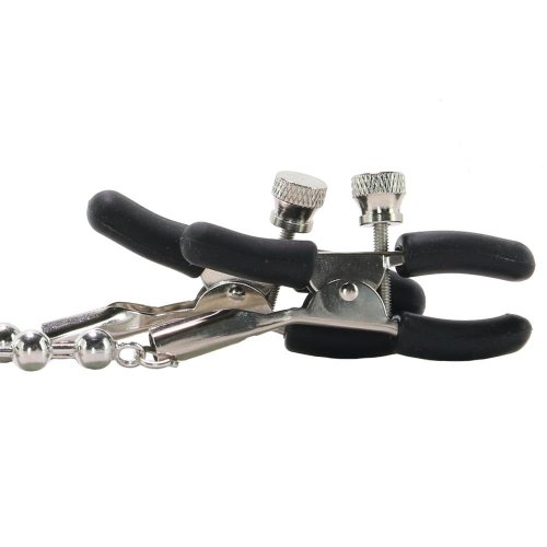 Nipple Play Silver Beaded Nipple Clamps