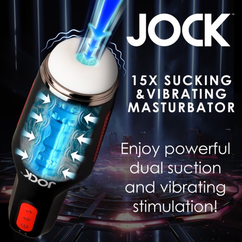 JOCK 15X SUCKING & VIBRATING MASTURBATOR