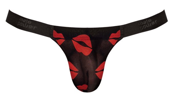 KISS ME MICRO THONG V LIPS PRINT L/XL