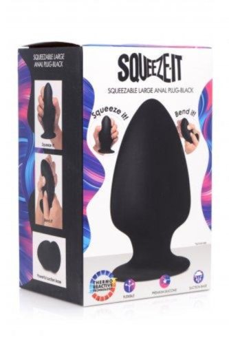 Squeezable Silicone Anal Plug - Large