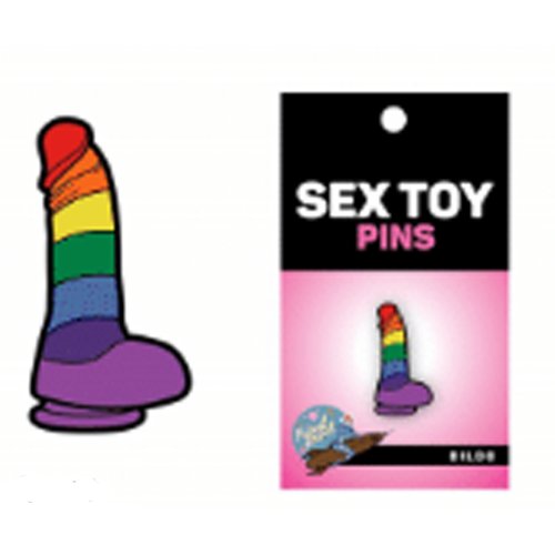 Enamel Pin: Rainbow Dildo