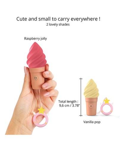 Love to Love Cand\'ice Ice Cream Cone Stimulator - Raspberry Jolly