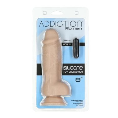 ADDICTION 100% ROMAN 8IN SILICONE BEIGE(Out Mid Oct)