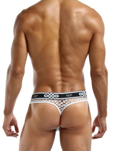 PEEP SHOW LO RISE THONG WHITE SMALL/ MEDIUM