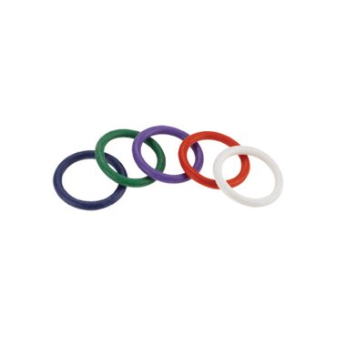 Rainbow Rubber Ring 5 Pack 1.25"