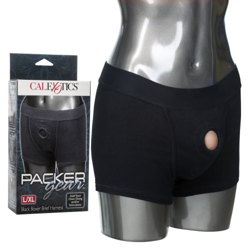 PACKER GEAR BLACK BOXER HARNESS L/XL